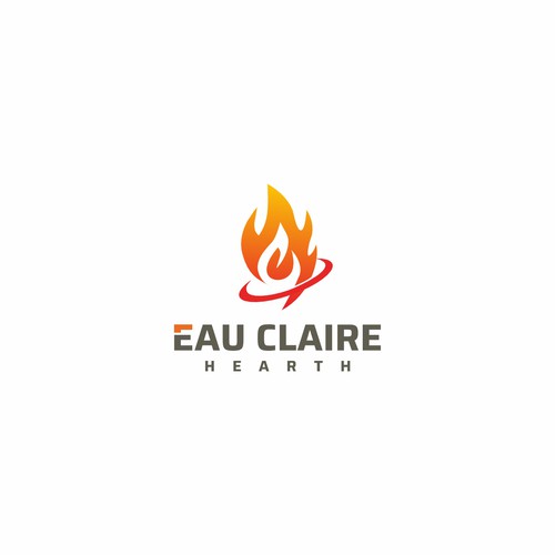 Updated, Warm, Clean brand logo for our Fireplace and Stove collection. Design by Surya Aditama