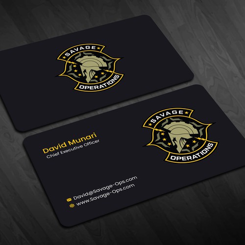 Business Card & Letterhead for Armed Security Agency Design by Design_SKR