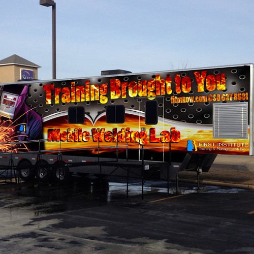 Design Custom Mobile Welding Lab needs custom graphic wrap di mile.ilic933