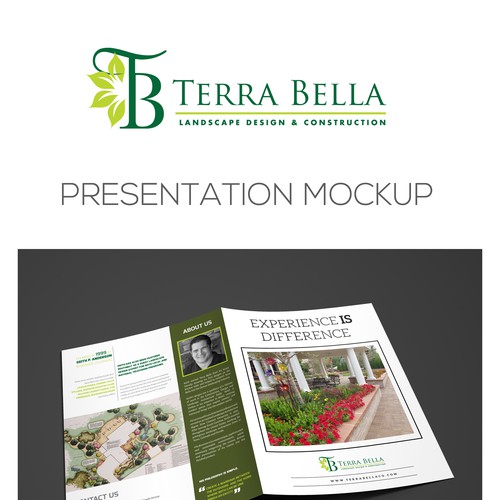 Create an upscale brochure for Terra Bella Landscape Architecture Design by Nandita Pal