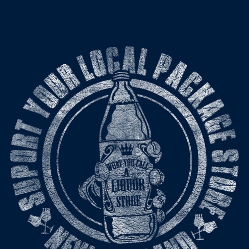 T-Shirt Design- Liquor Store Concept Design von stormyfuego