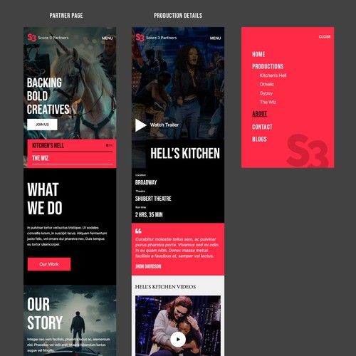 "Score 3 Website - Give brave ideas a bold face" winning  by Design Monsters