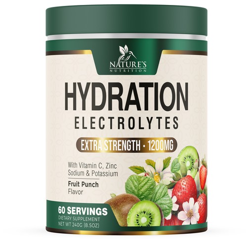 Hydration Electrolytes Design Needed for Nature's Nutrition Design by UnderTheSea™