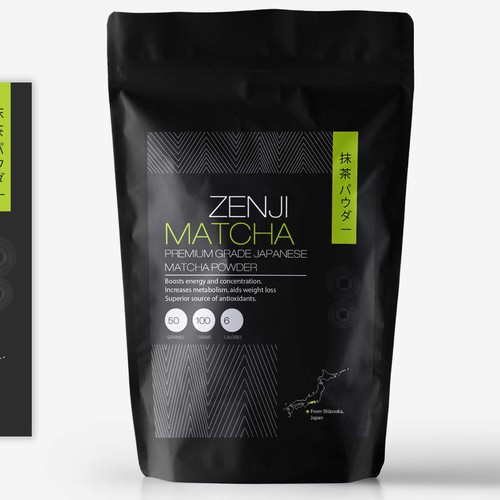 Japanese Matcha Product Needs Label - *GUARANTEED & BLIND* Design by cynemes