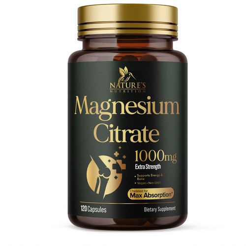 Premium Magnesium Citrate Design needed for Nature's Nutrition Design by UnderTheSea™