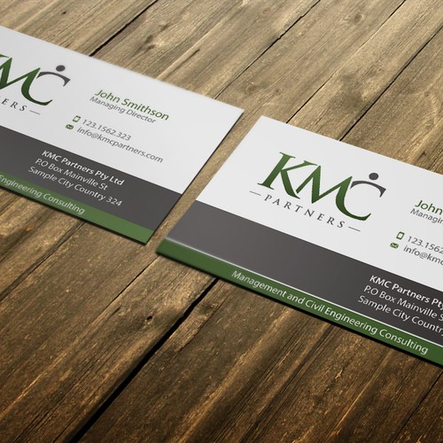 KMC Partners Business Card Design Design réalisé par conceptu