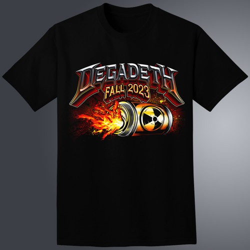 Vintage Heavy Metal Concert T shirt design Design by LP Art Studio