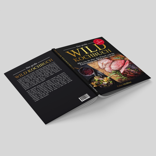 wild meat cookbook cover Design réalisé par Abu Hanifah Studio