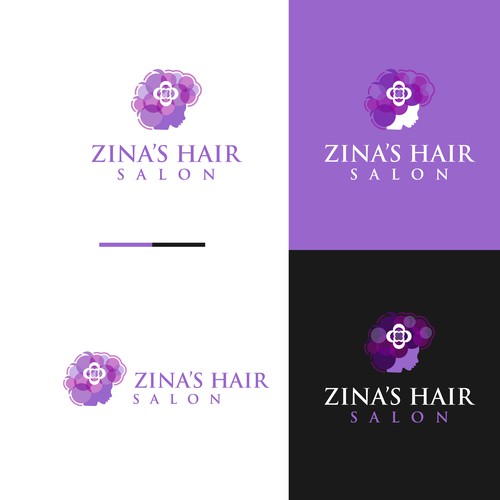 コンペ「Showcase African Heritage and Glamour for Zina's Hair Salon Logo」のデザイン by OpheRocklabさん 