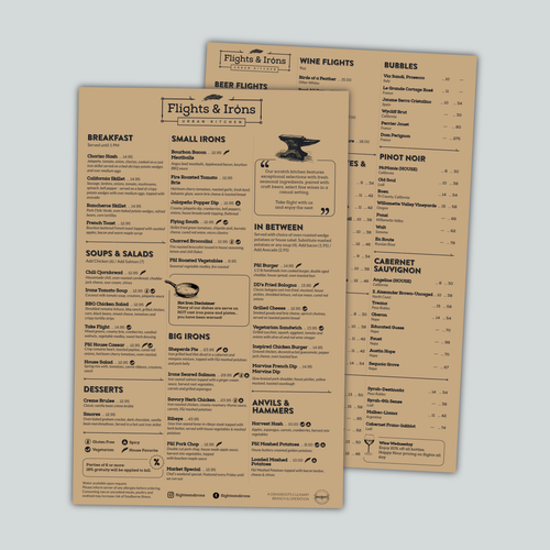 Refresh Menu Design for Local Wood Fired Kitchen Design by Federico Mohnen