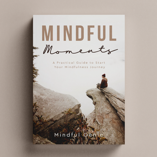 Catchy book cover design for my mindful meditation book. Design by Zupps  ✅