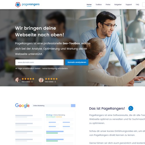 Landing page design contest entry by Radnus ✅
