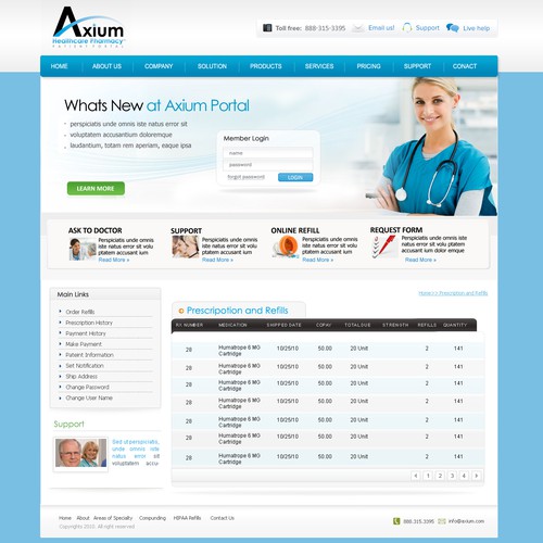 Innovative Healthcare Web 2.0 Design for Patient Portal