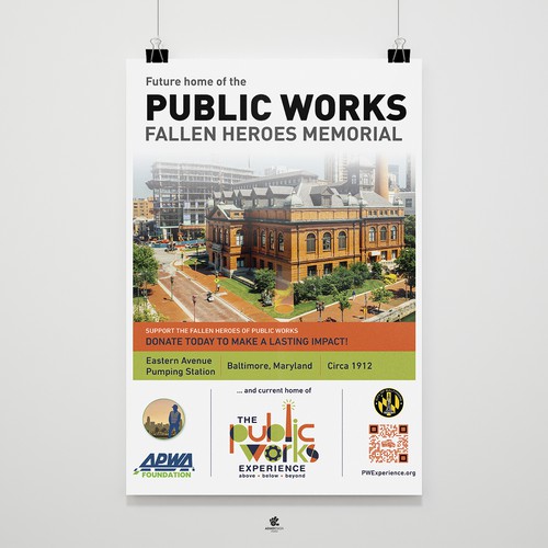 Raise awaress of Public Works and get your designs in the hands of international businesses Design by ADMDesign Studio