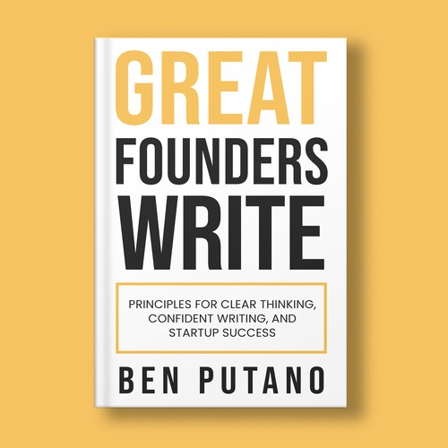 Design the cover of a writing book for entrepreneurs Design by Zahari Studio