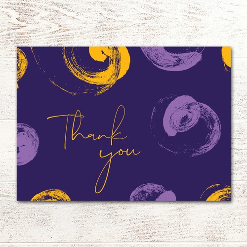 Thank you card design Design by Alexandra G Mocanu