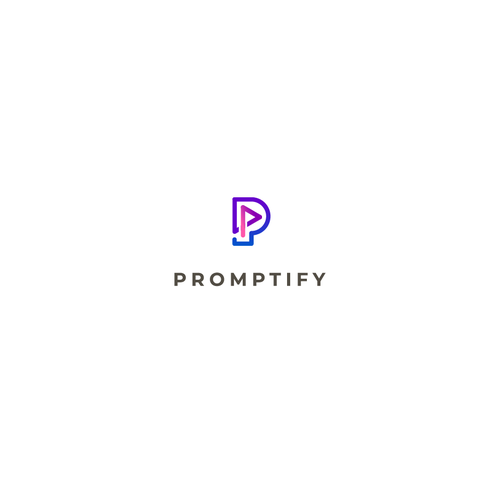 Modern, Simple and Sleek Logo for Promptify.com Design by Wenwen