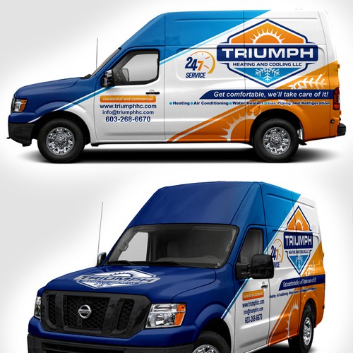 Hvac van wrap Design by victims