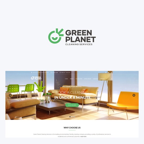 Design a Professional, Clean Logo for a Green Cleaning Company Design by bo_rad