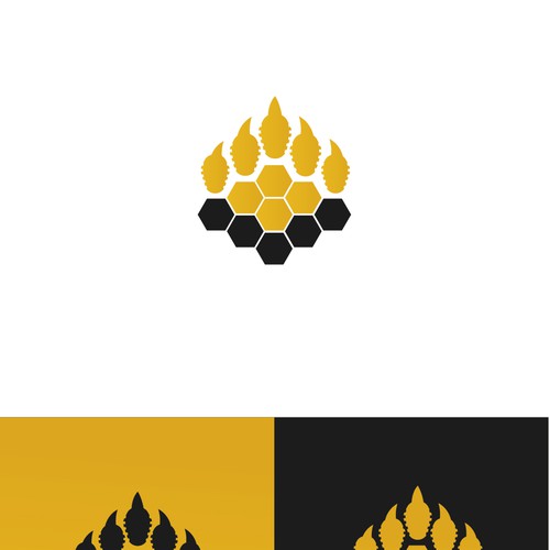 Bear Paw with Honey logo for Fashion Brand Réalisé par Indijanero