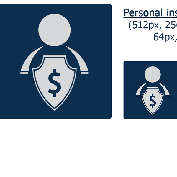 Personal insurance icon