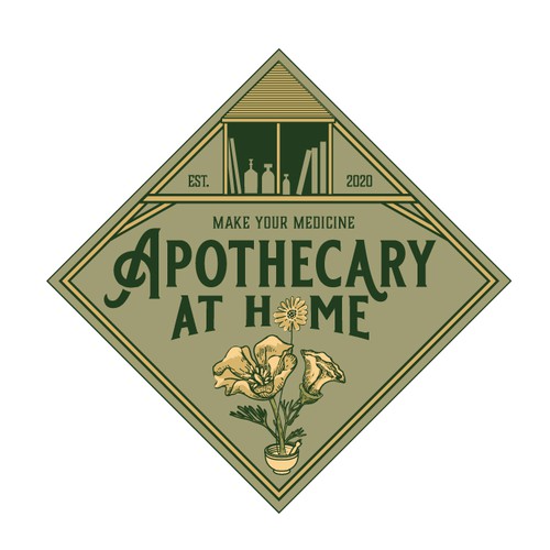 Vintage apothecary inspired logo for herbalist subscription box Réalisé par C1k