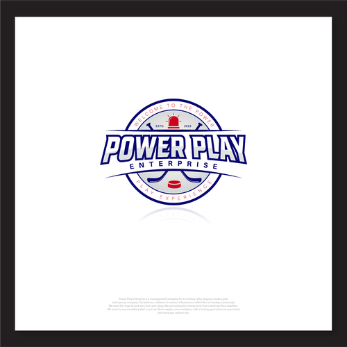 We need a powerful logo for a hockey enterprise company Design by Sangsaka Studio™