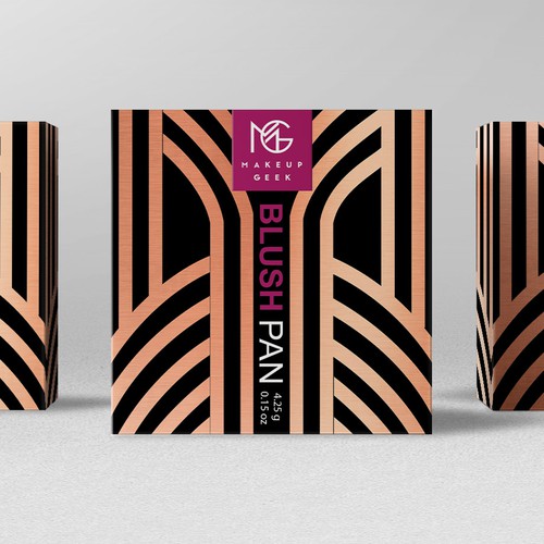 Makeup Geek Blush Box w/ Art Deco Influences Design por bcra