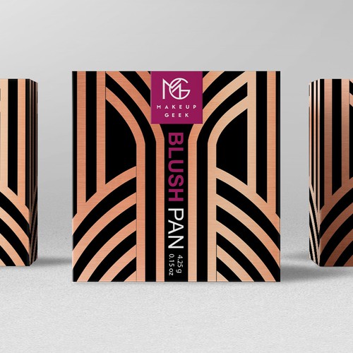 Makeup Geek Blush Box w/ Art Deco Influences Design by bcra