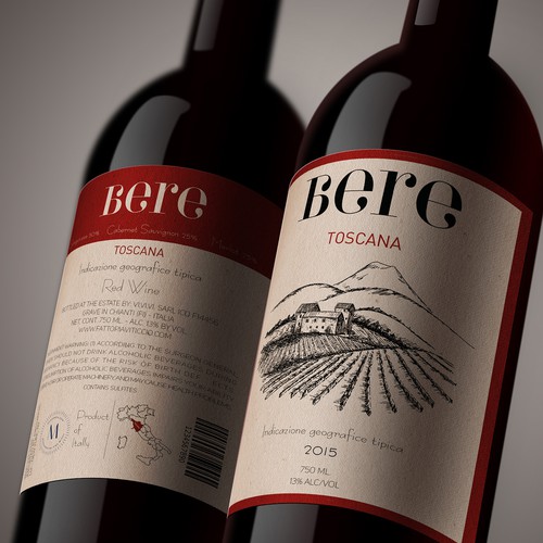 Design di Design the new wine label for Bere Toscana! di Wargha