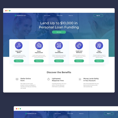 Tribute Personal Loan Design by jezz