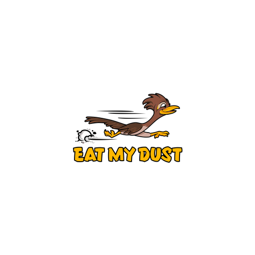 Running is Funning! Eat My Dust, a brand promoting the joy of running Design by pitulastman