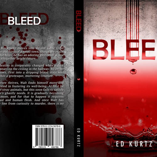 Simple, Crisp, Bloody - Horror Book Cover Design by Ace Silva