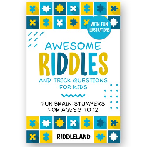 A Parent-Catching Book Cover for Riddle Book Design by Charala