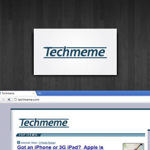 logo for Techmeme Design por brand id