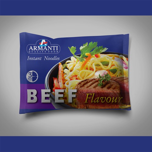 Diseño de New Armanti Instant Noodles de syakuro