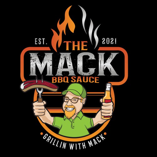 Create a BBQ Sauce Logo for Macks!!! Design by Gerardo Castellanos