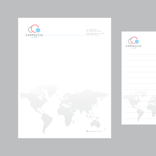 Give more muscle to research with graphic ID for CARPACCIO.cloud Design by DesignsTRIBE