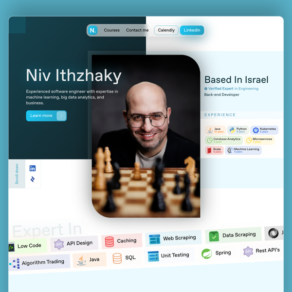 Niv Itzhaky Portfolio Website Design
