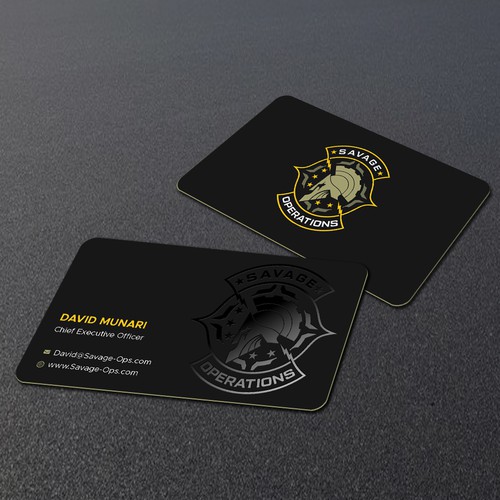 Business Card & Letterhead for Armed Security Agency Design by TanLearn