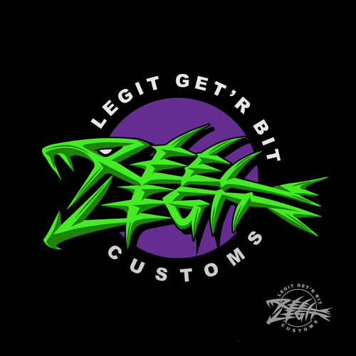 Custom bait painters looking to "lure" creative spirits for a logo design! Design by EkaroBe