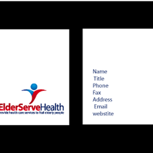 Design an easy to read business card for a Health Care Company Réalisé par andbetma