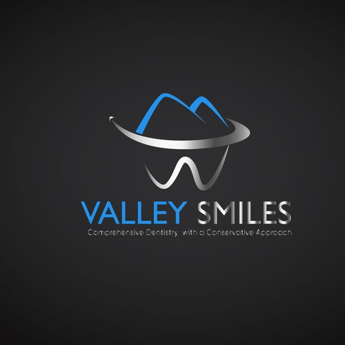 Valley Smiles dental office logo Design by Youbecom©