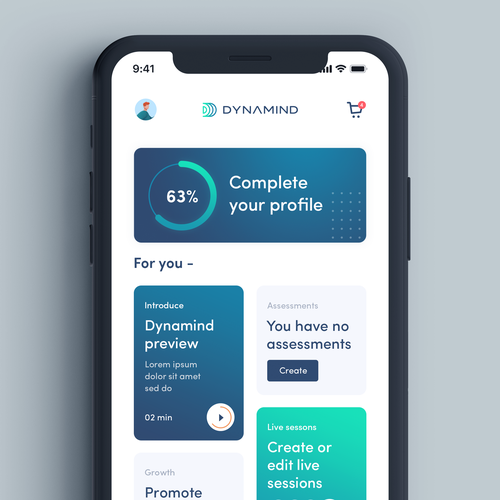 Mobile App Screens design for AI based Technology start up Design by isoclas