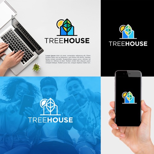 Help me design a company logo for an IOS app in development focused on Positivity and community Design by Maia.Designer