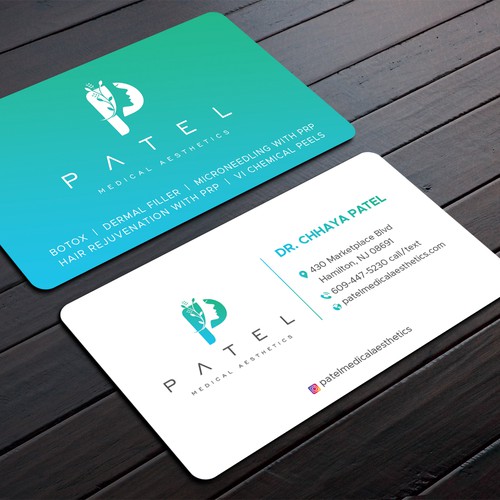 medical spa business cards