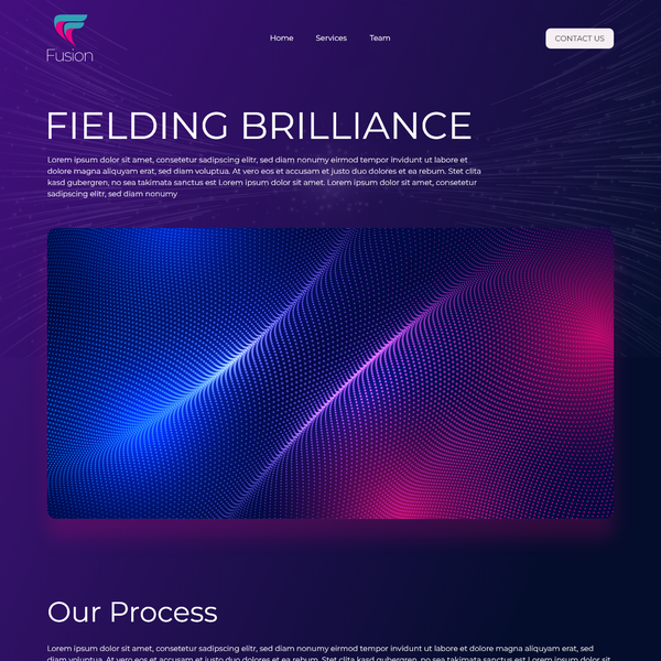 Web page design contest entry