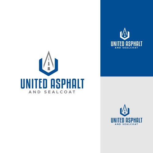 Abstract construction style logo for asphalt sealcoating business Design by brancut_yuk