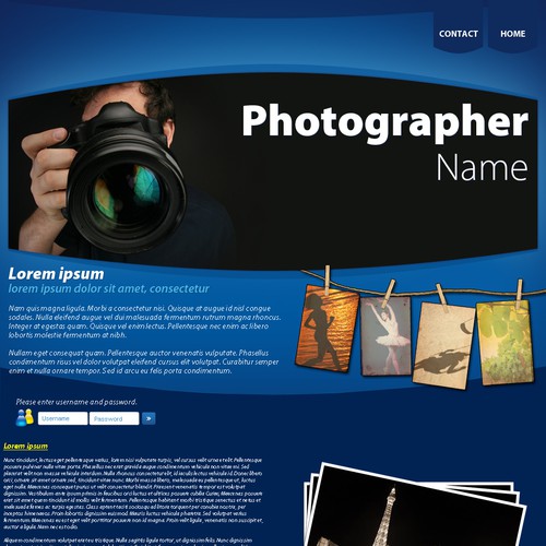 One page Website Templates Design by samoborac