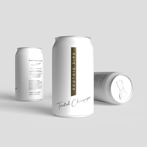 Minimalist beer can design Design by Davide Rino Rossi